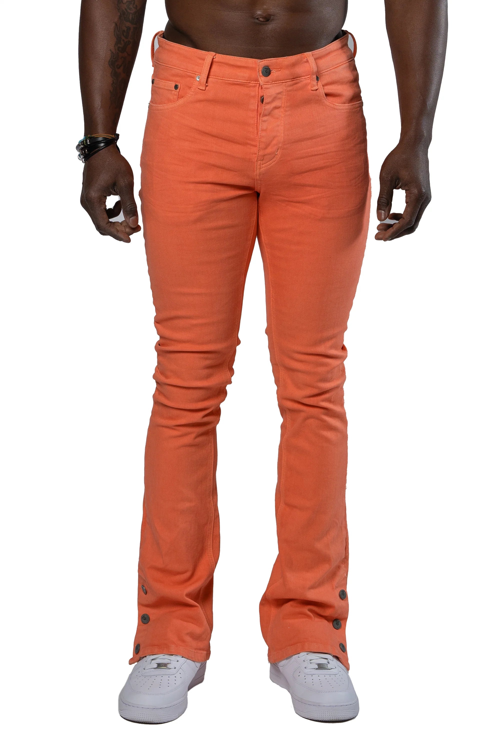 Trnchs "Button Fly" Stacked Orange