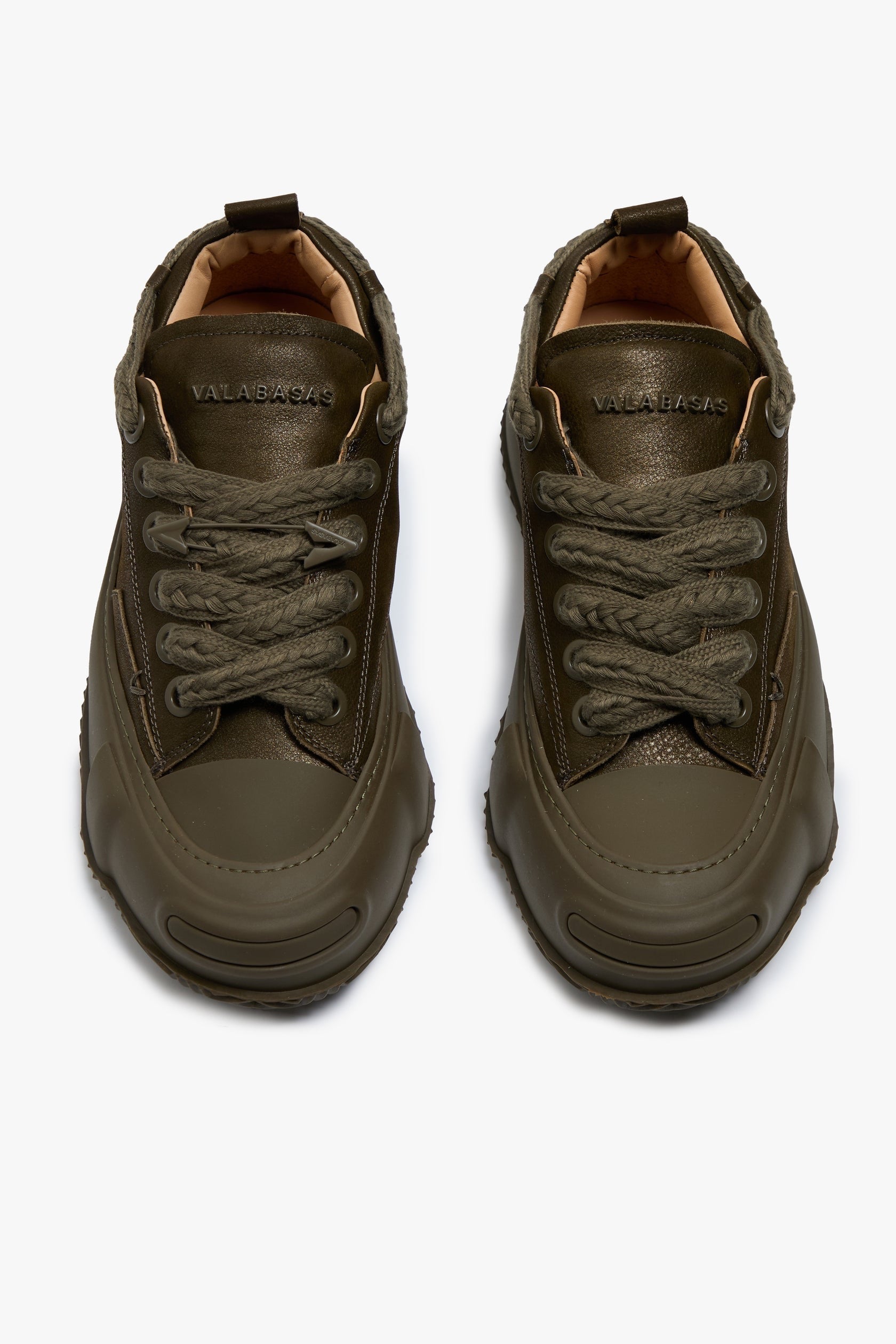 Valabasas "Vision" Leather Low Top Olive