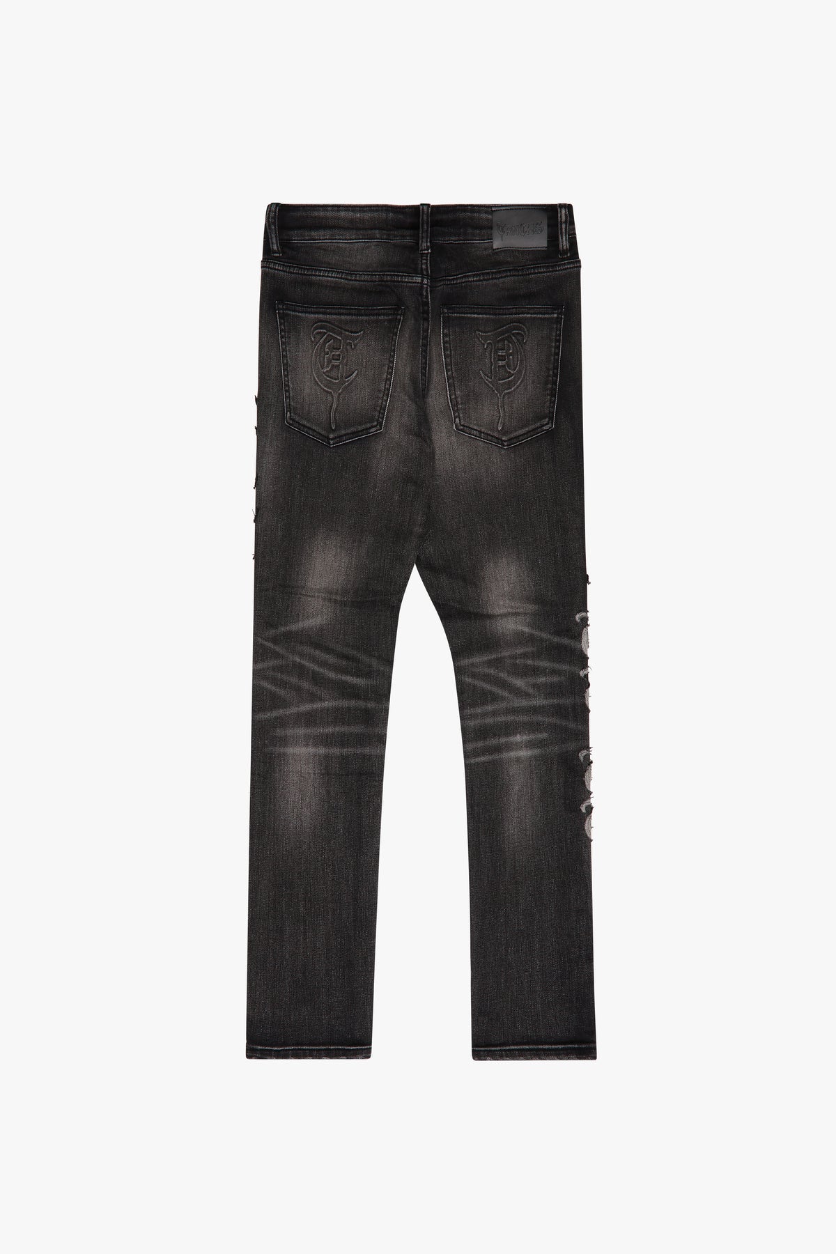 TRNCHS "Sinjil" Skinny Denim Black Washed