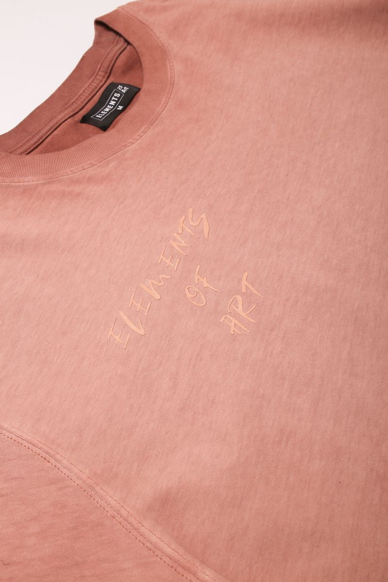 Elements of Art "Spinning Threads" Tee Pink Wash