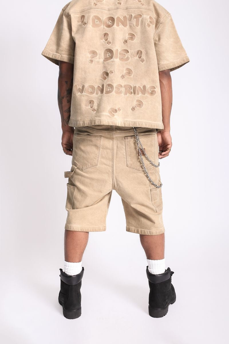 Elements of Art "Script" Shorts Sand