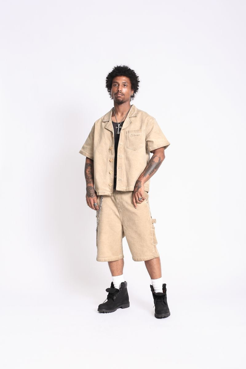 Elements of Art "Script" Shorts Sand