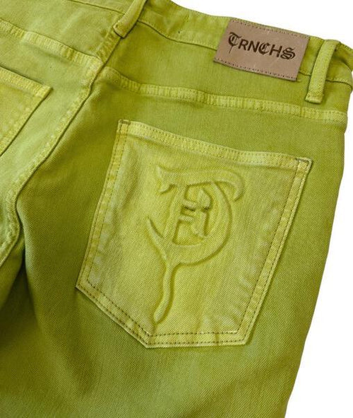 Trnchs "Button Fly" Stacked Green