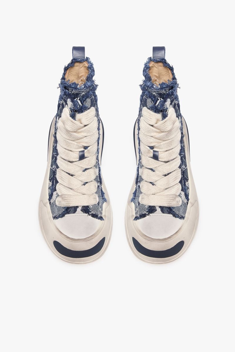 VALABASAS "PURPOSE" HIGH SNEAKER INDIGO BLUE