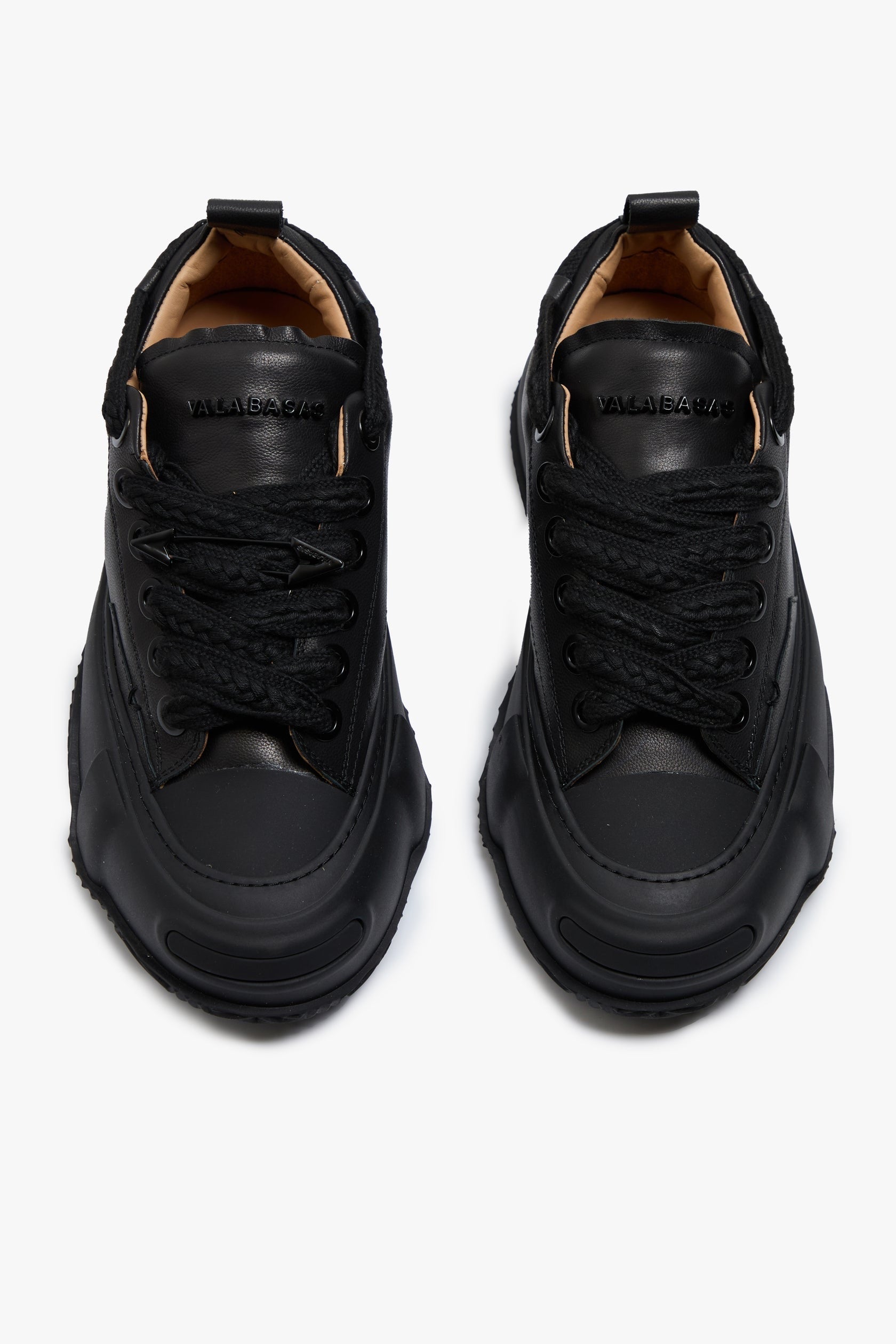 Valabasas "Vision" Leather Low Top Black