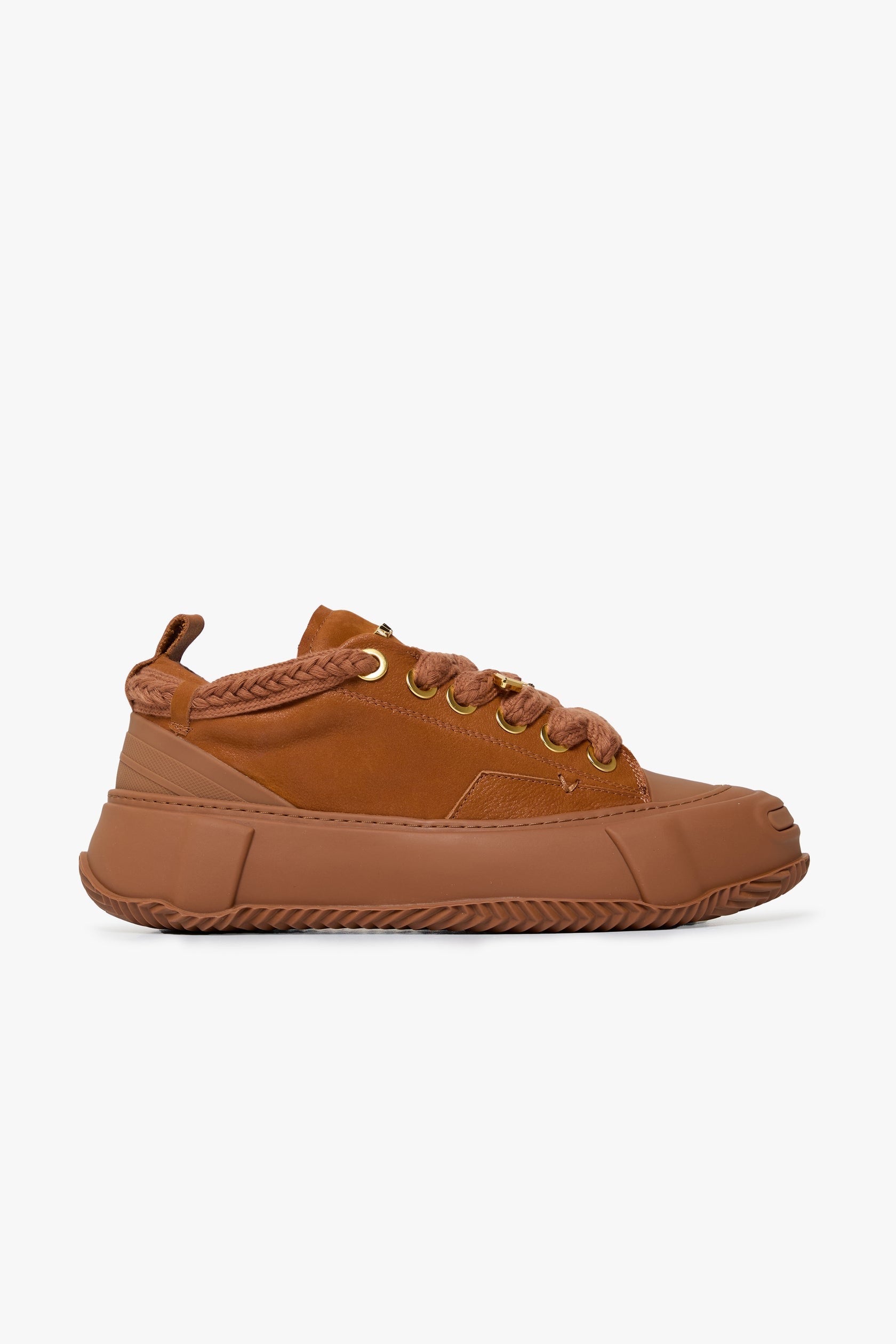 Valabasas "Vision" Leather Low Top Camel