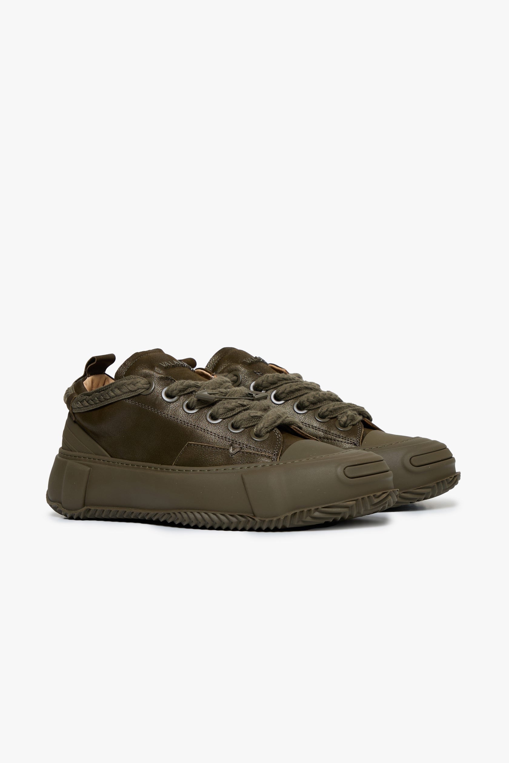 Valabasas "Vision" Leather Low Top Olive