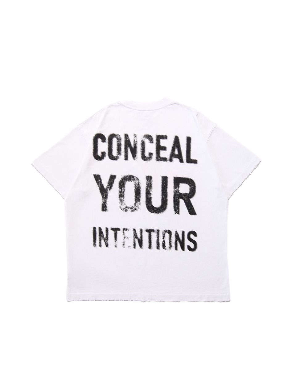 Elements of Art "Conceal Your Intentions" Tee White