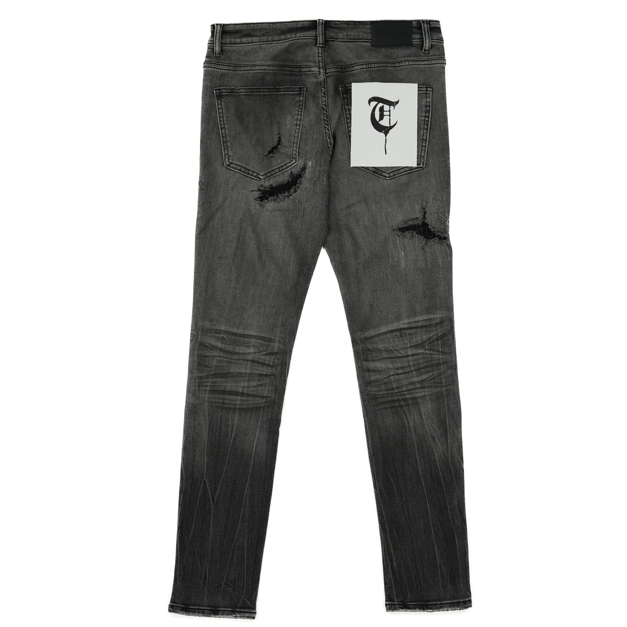 Trnchs "Ehab" Skinny Black Wash