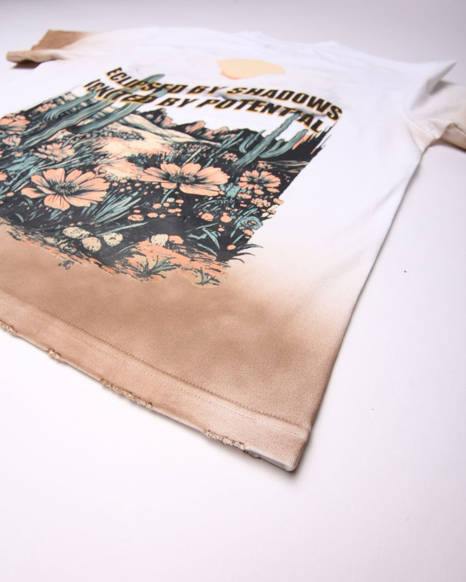 Elements of Art "Desert Eclipse" Tee White Wash