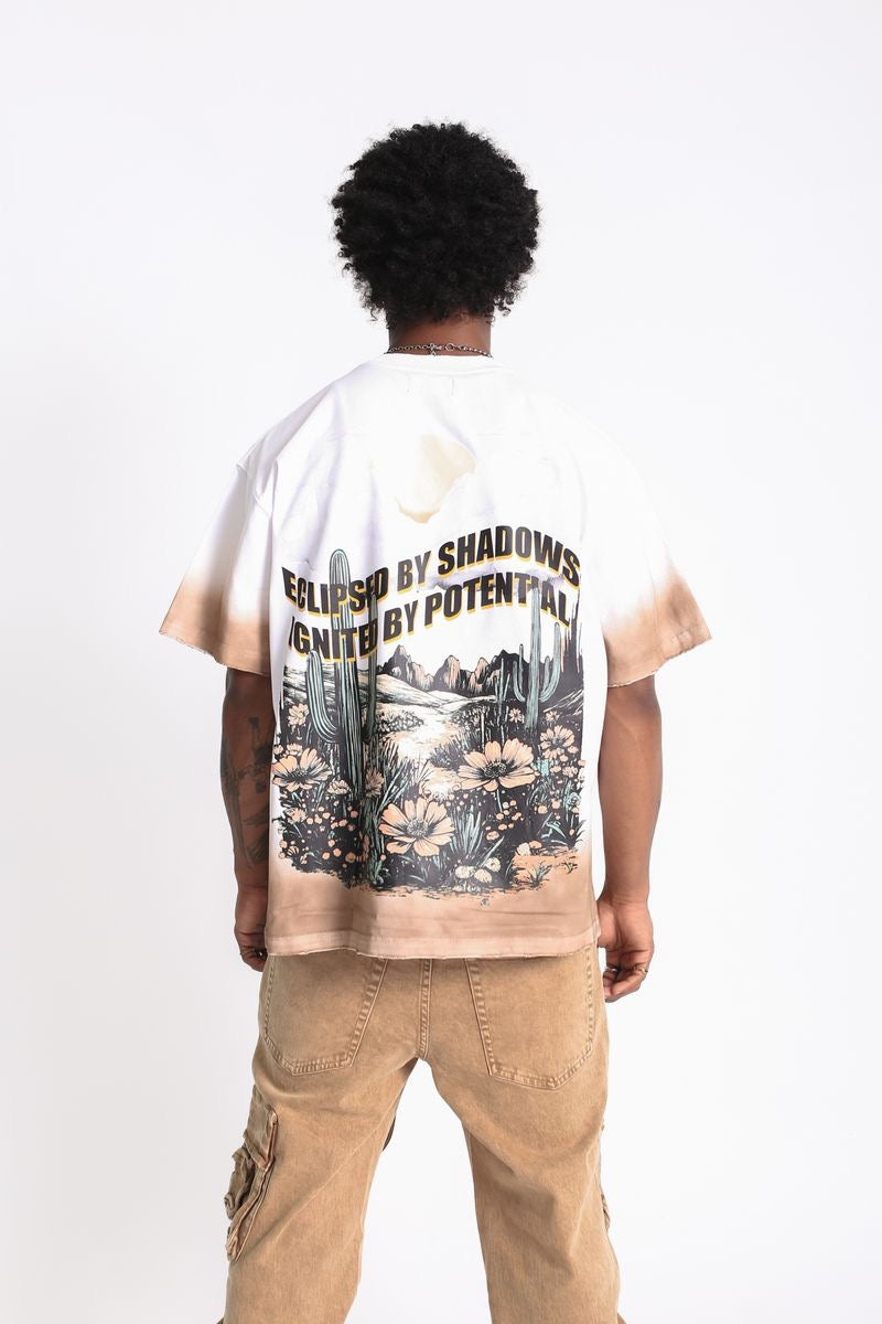 Elements of Art "Desert Eclipse" Tee White Wash