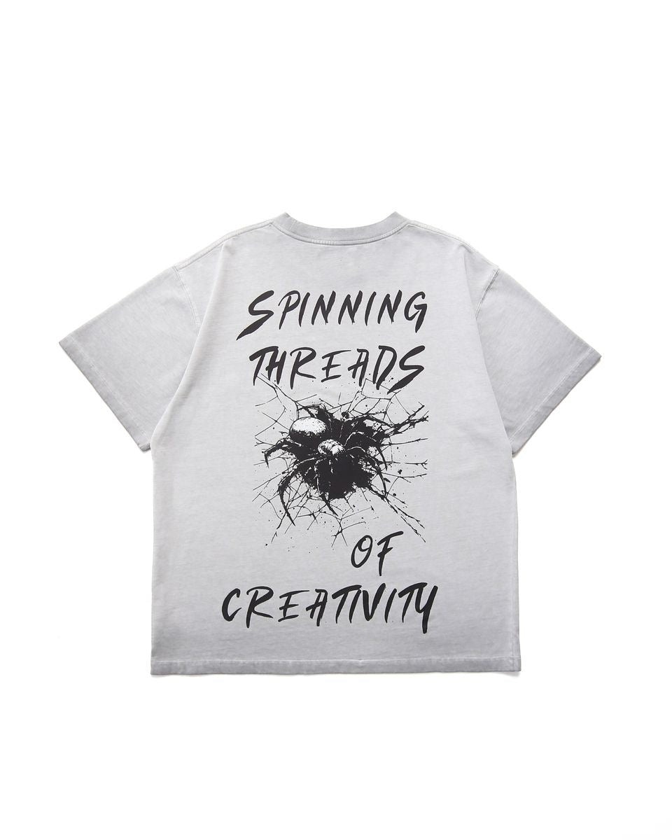 Elements of Art "Spinning Threads" Tee Grey