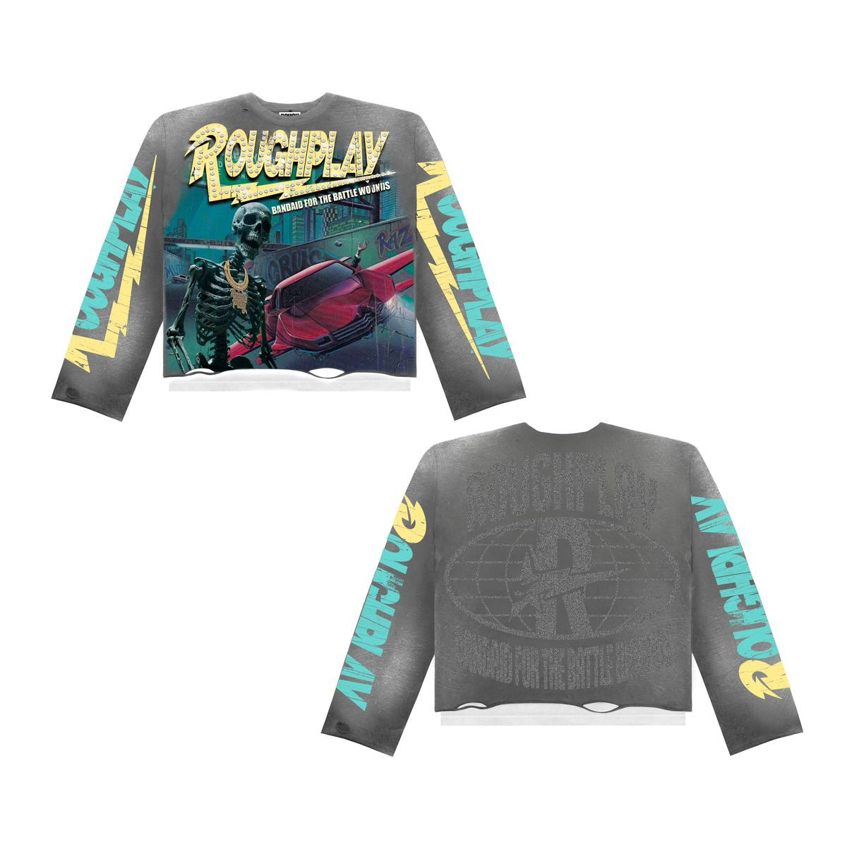 Rough Play "Iced Out" Long Sleeve Lt.Grey