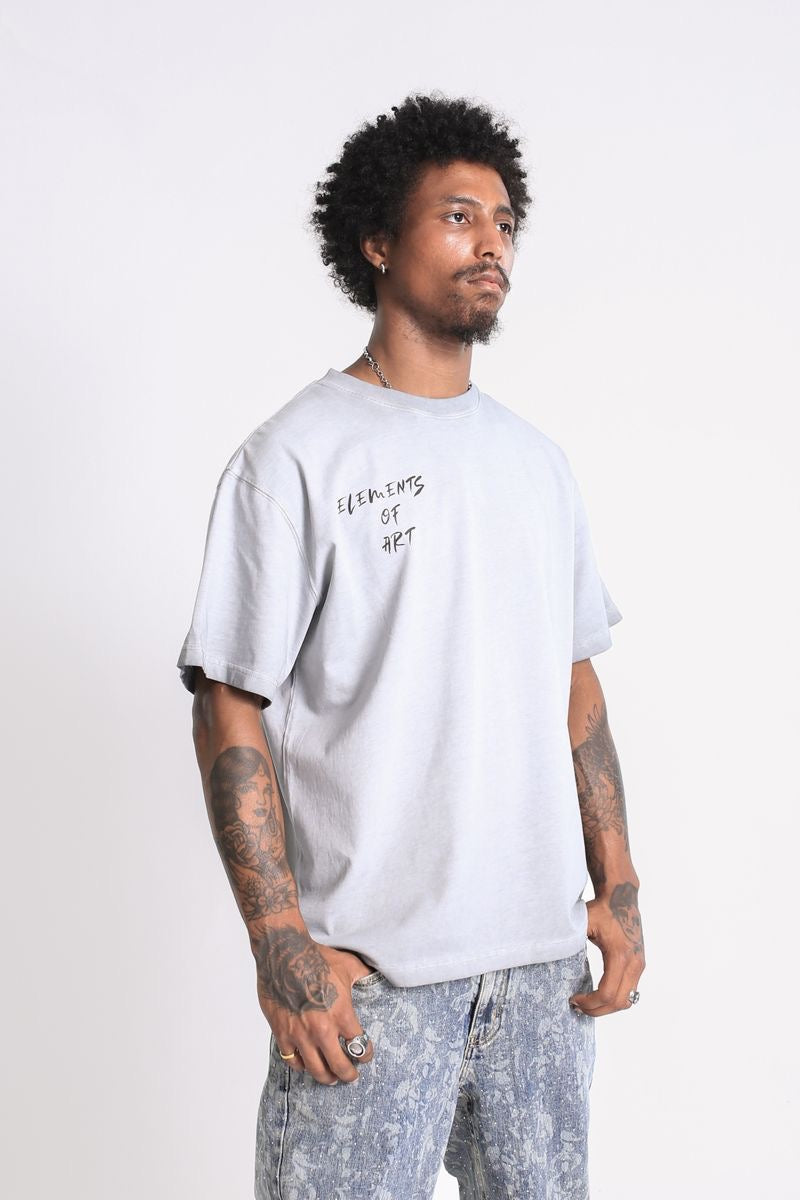 Elements of Art "Spinning Threads" Tee Grey