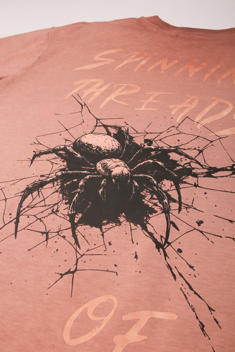 Elements of Art "Spinning Threads" Tee Pink Wash