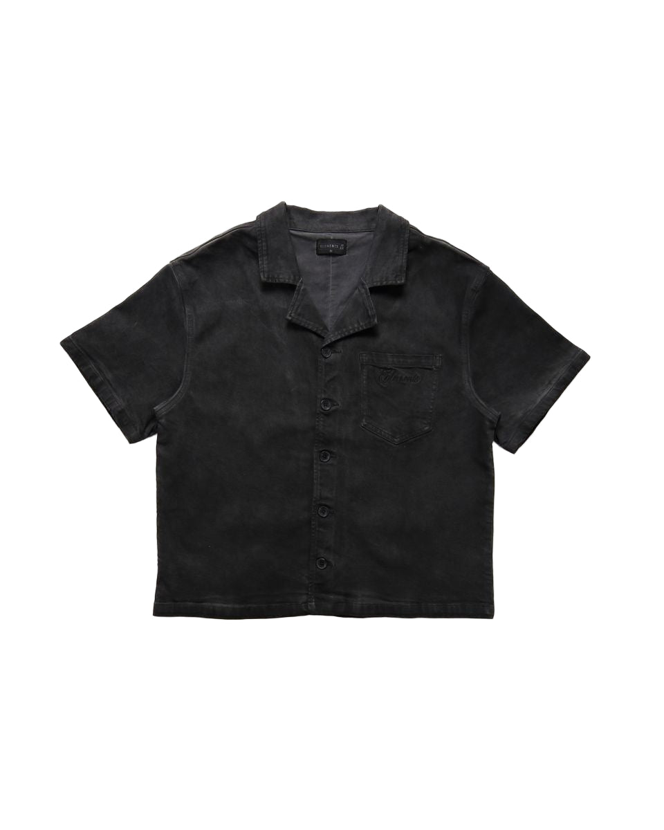 Elements of Art "Wondering" Button Up Grey