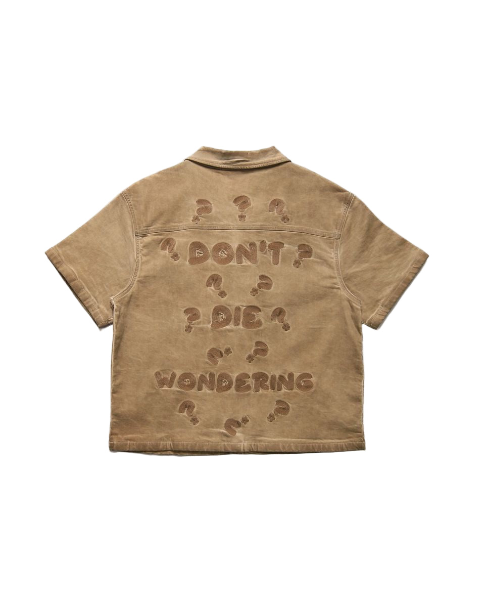 Elements of Art "Wondering" Button Up Sand