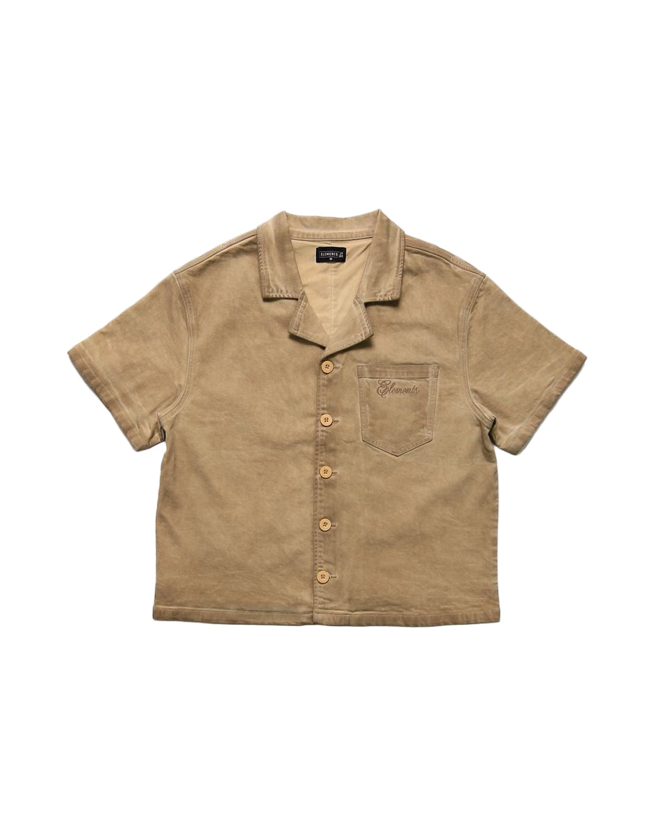 Elements of Art "Wondering" Button Up Sand