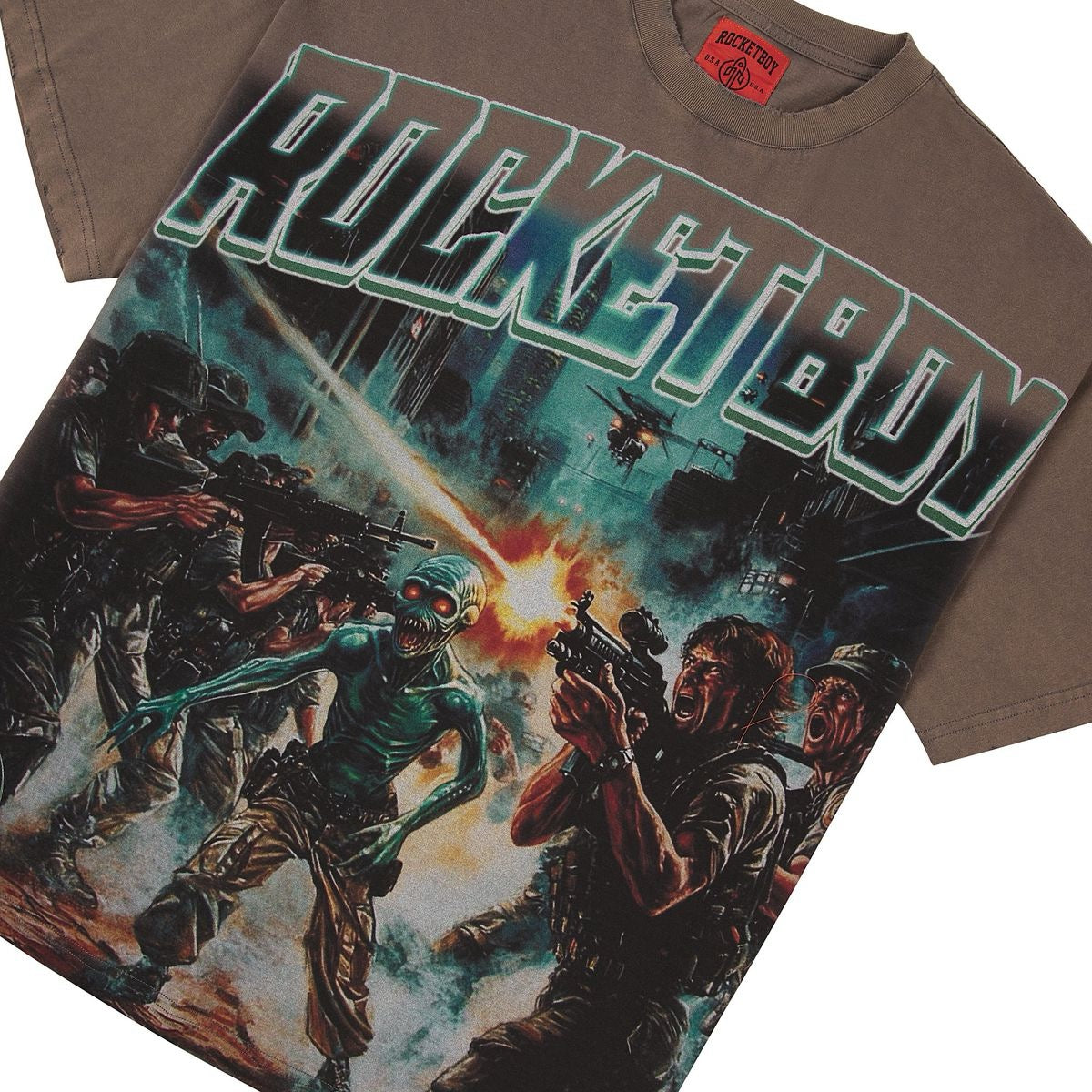 Rocket Boy "We Fight" Tee Grey