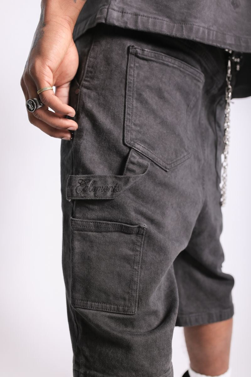 Elements of Art "Script" Shorts Washed