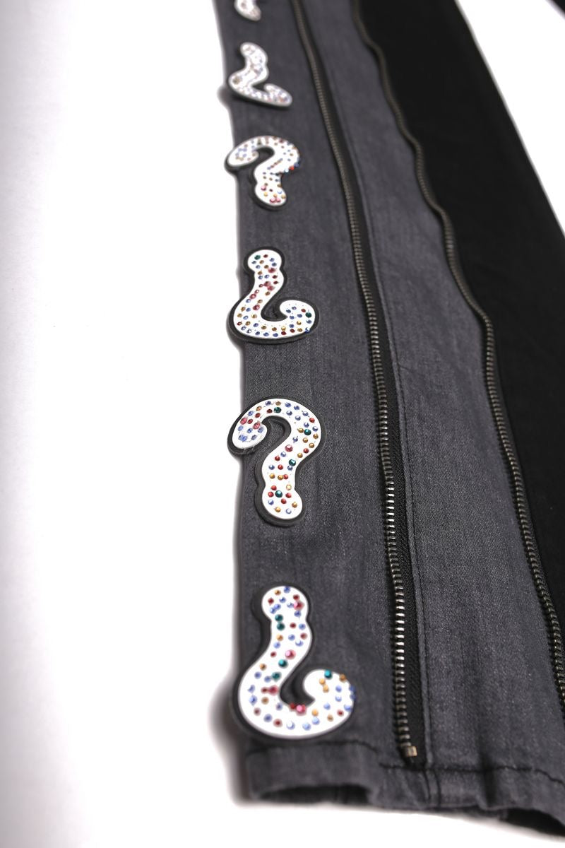 Elements of Art "?" Flare Denim Black