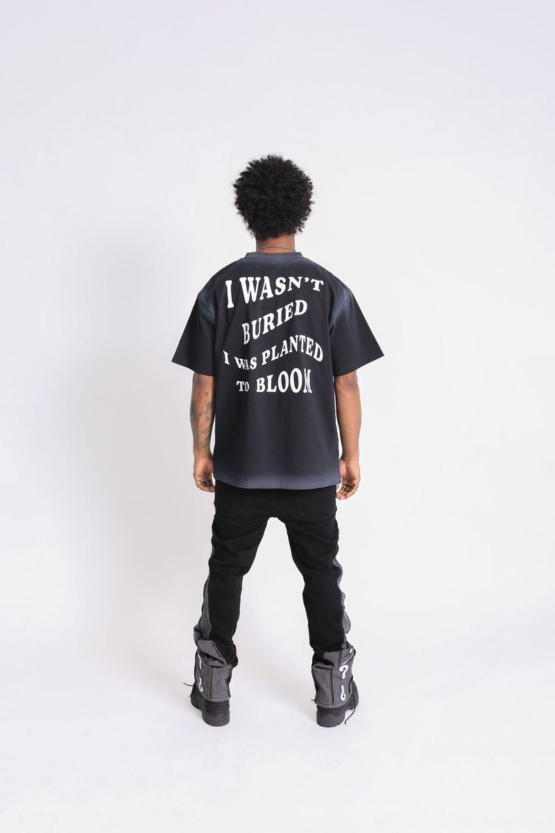 Elements of Art "Midnight Bloom" Tee Black Wash