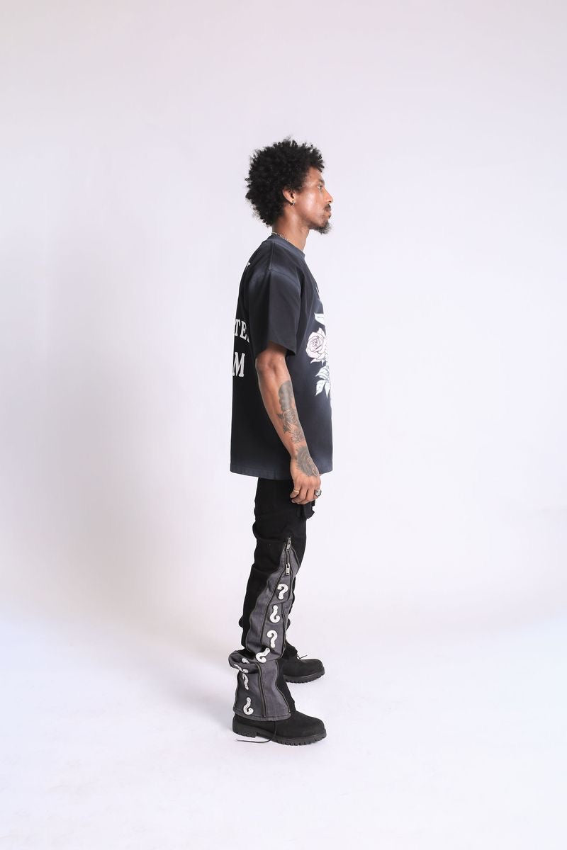 Elements of Art "Midnight Bloom" Tee Black Wash