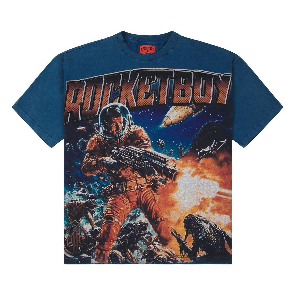 Rocket Boy "Mega Blast" Tee Blue