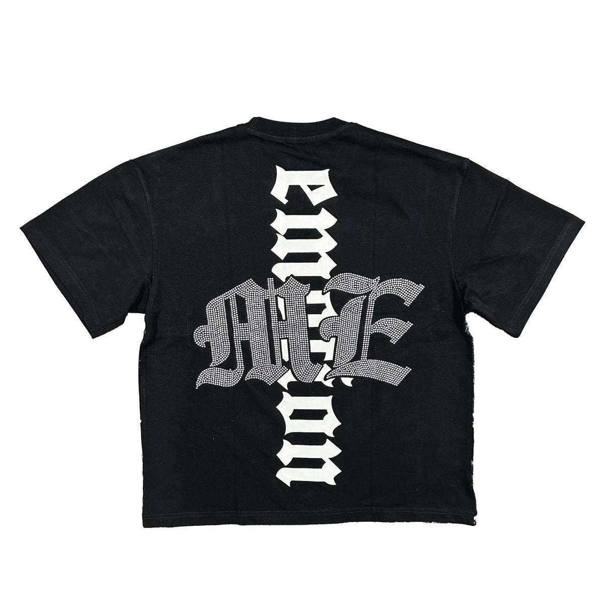 Mixed Emotion "Astronaut Rhinestone" Tee Black