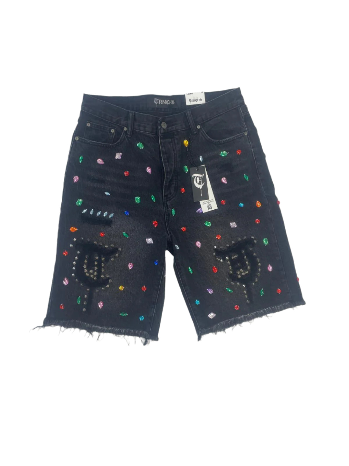 Trnchs "Zabid" Shorts Dark Gray Wash