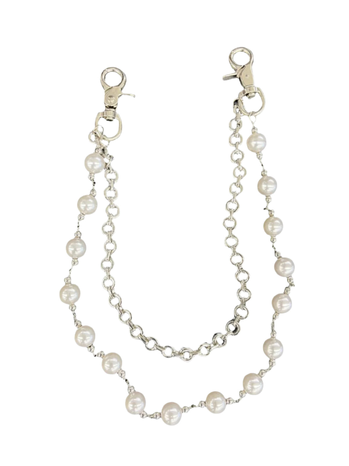Biker Chain Pearly Pearls