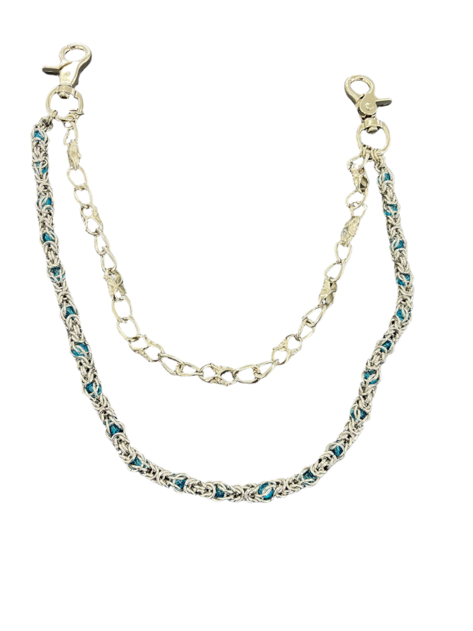 Biker Chain Encrypted Aquatic Ruby